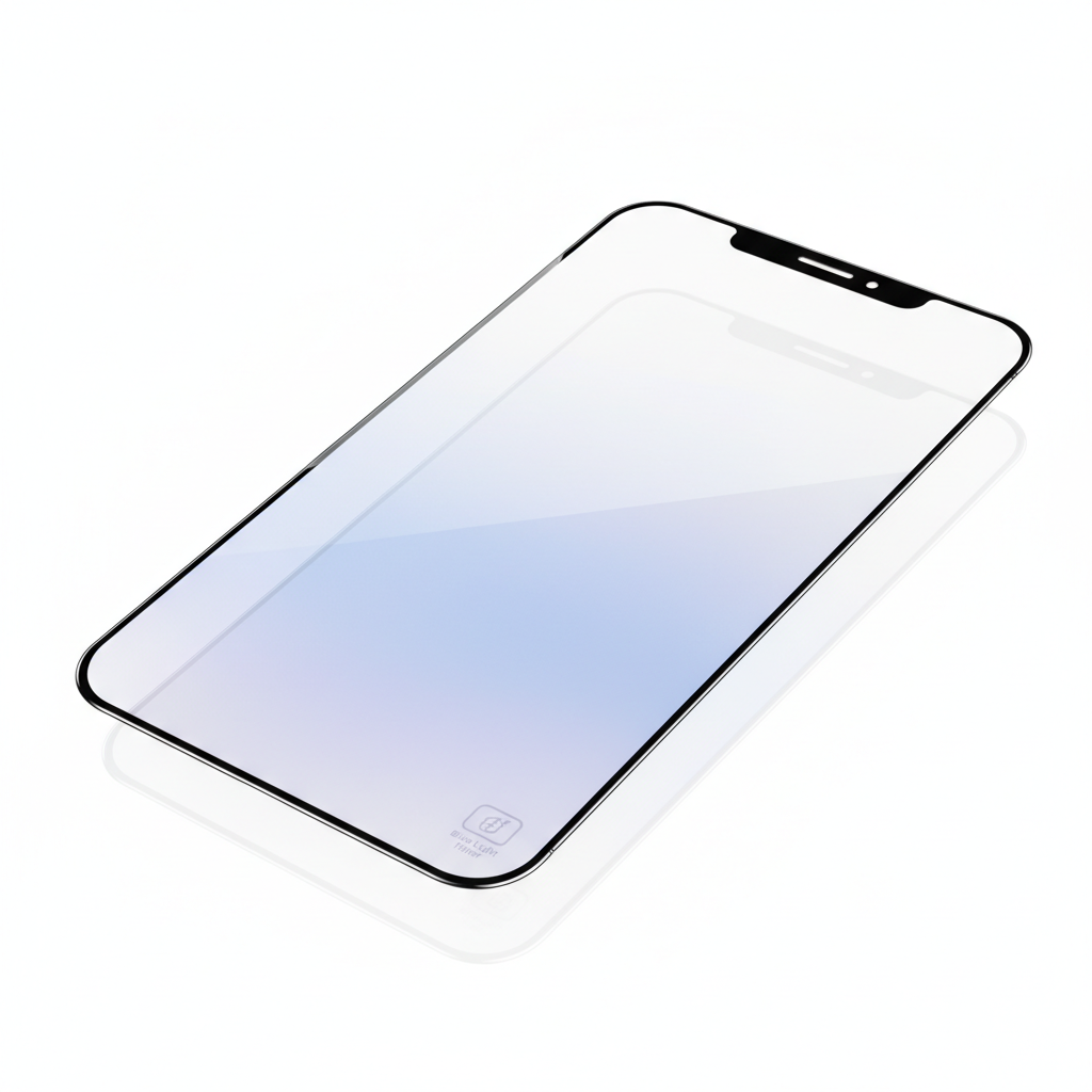 Verre trempé iPhone anti lumière bleue